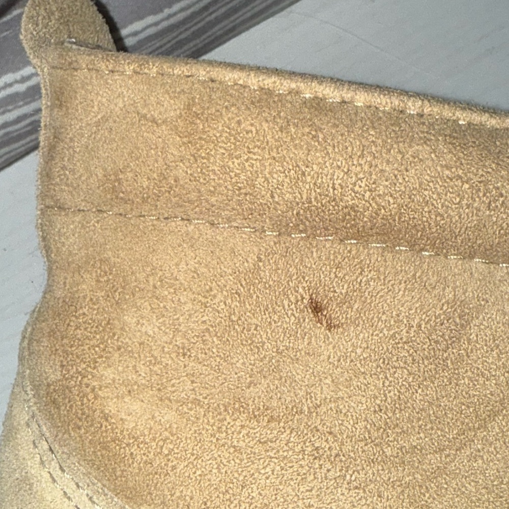 ✨RARE ✨Canterbury Sheepskin Super-tread Lace-Up Ankle Boots Sand Suede - Picture 12 of 16